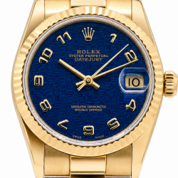 Rolex President Datejust 31MM 68278 18K Yellow Gold Watch